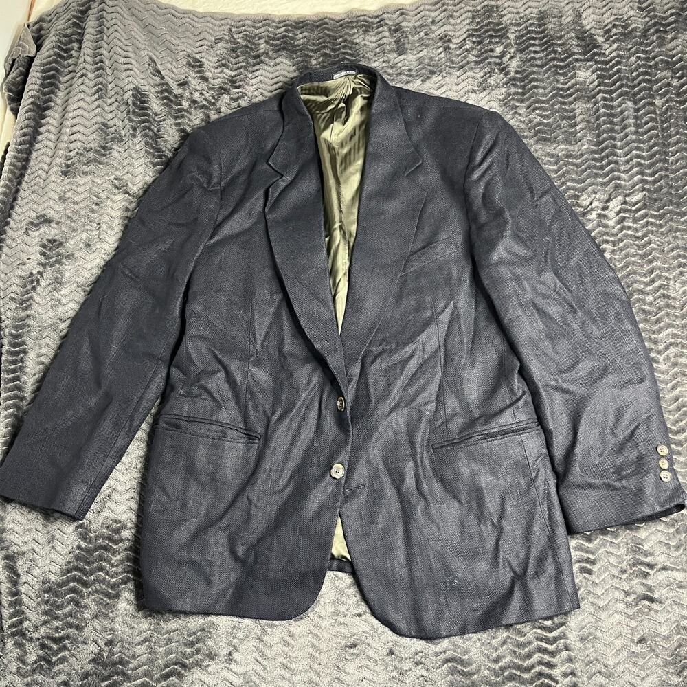 J. Riggings 44R Blue/Gray Coat Blazer